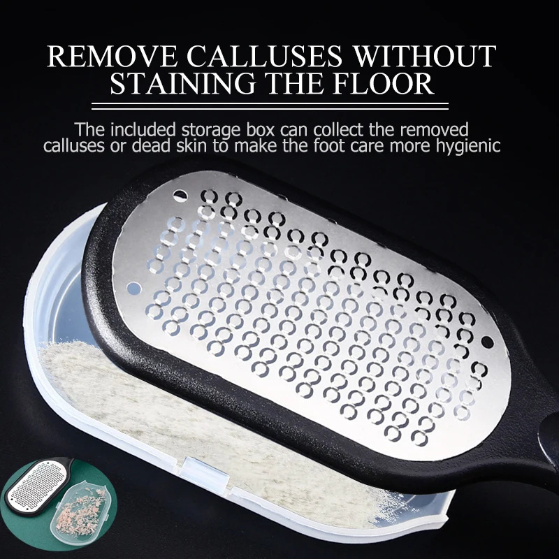 Stainless Steel Callus Remover Foot File Scraper Professional Foot Scrub Pedicure Foot Scraper