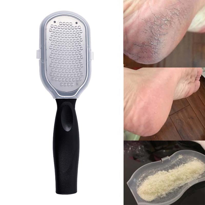 Double-sided Foot File Foot Care Tool Pro Stainless Steel Footplate Foot Grinder Files for Feet Dead Skin Callus Peel Remover