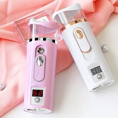 Facial Moisturizing Measure Skin Beauty Instrument USB Charging Portable Nano Mist Spray Handy Atomization Mister Device Beauty