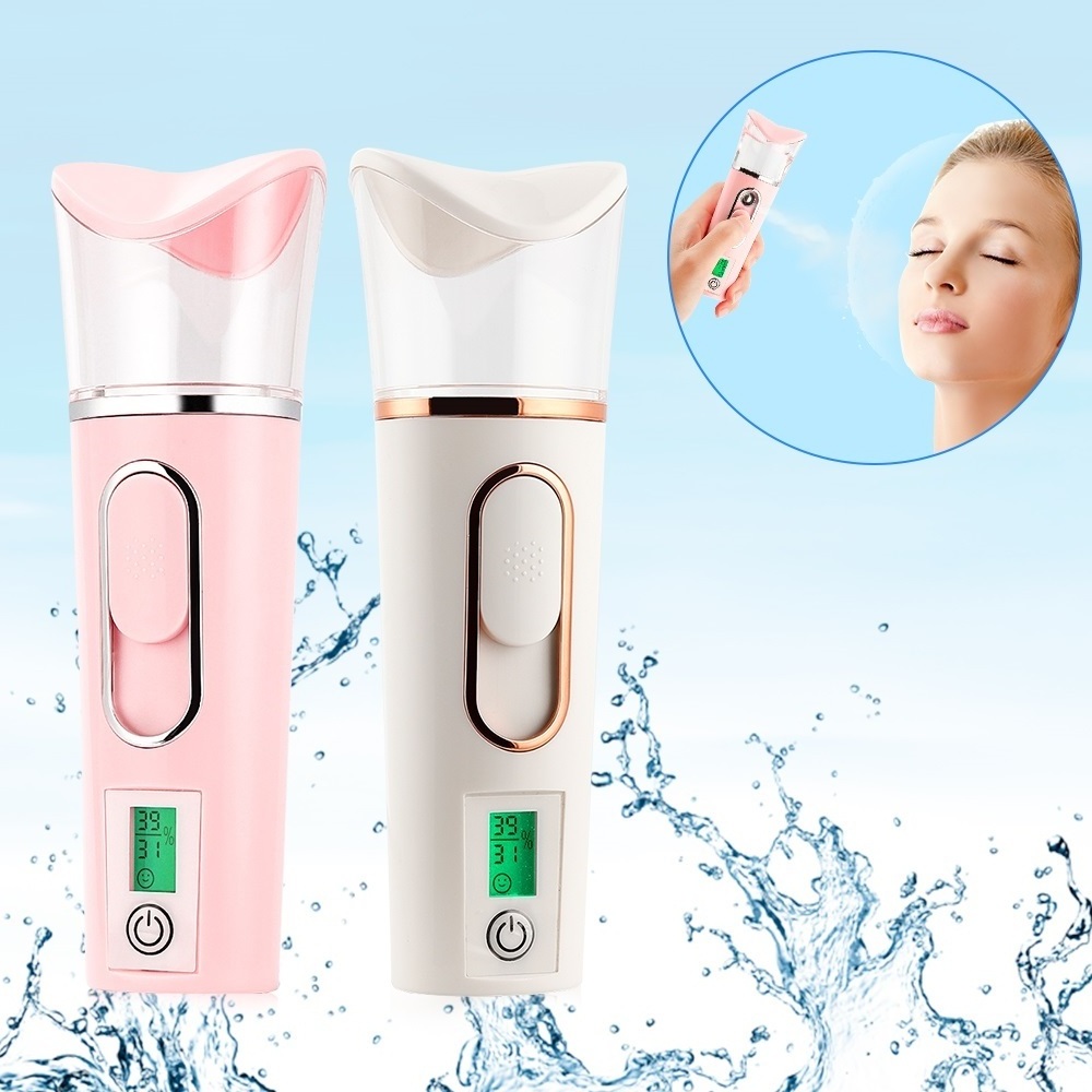 Facial Moisturizing Measure Skin Beauty Instrument USB Charging Portable Nano Mist Spray Handy Atomization Mister Device Beauty