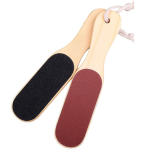 Double Sides Foot File Rasp Pedicure Tools Feet Dead Skin Callus Remover Wooden Handle Foot Scrubber Sandpaper Foot Care