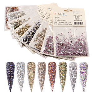 Mix Different Shape Rhinestones Nail Diamonds Crystal Flat Back Stones 3D Nail Art Decoration