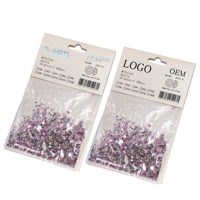 Mix Different Shape Rhinestones Nail Diamonds Crystal Flat Back Stones 3D Nail Art Decoration