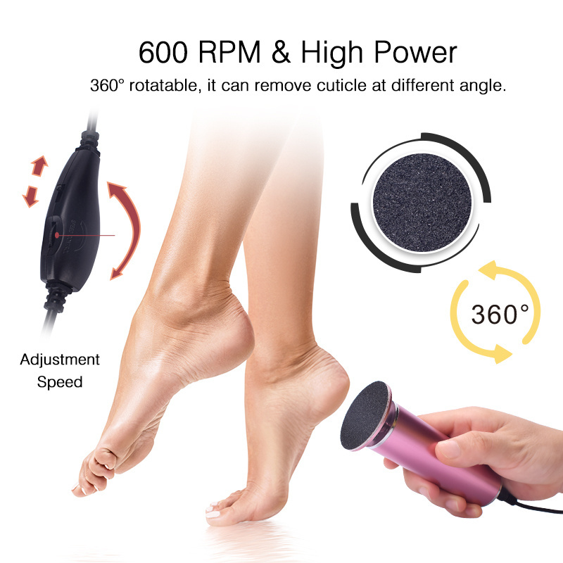 Stainless steel pedicure tools wholesale professional dead skin file shaver sander electric callus remover machine for feet