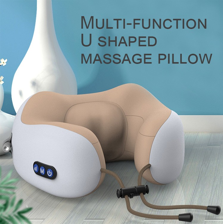 new arrive Travel Massage Pillow with Vibration Function with U shape