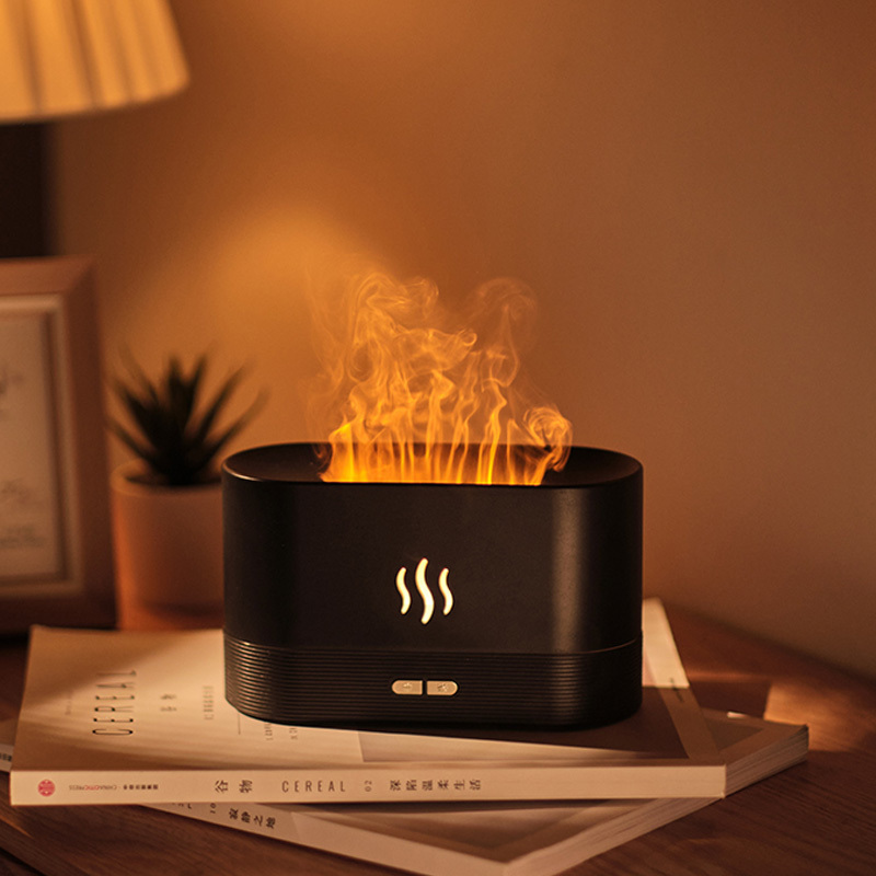 Top Sale Flame Aroma Diffuser Air Humidifier Home Aromatherapy Fire Ultrasonic Essential Diffuser Machine