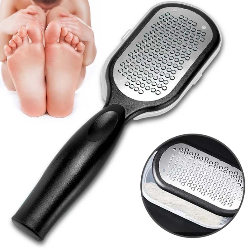 Double-sided Foot File Foot Care Tool Pro Stainless Steel Footplate Foot Grinder Files for Feet Dead Skin Callus Peel Remover