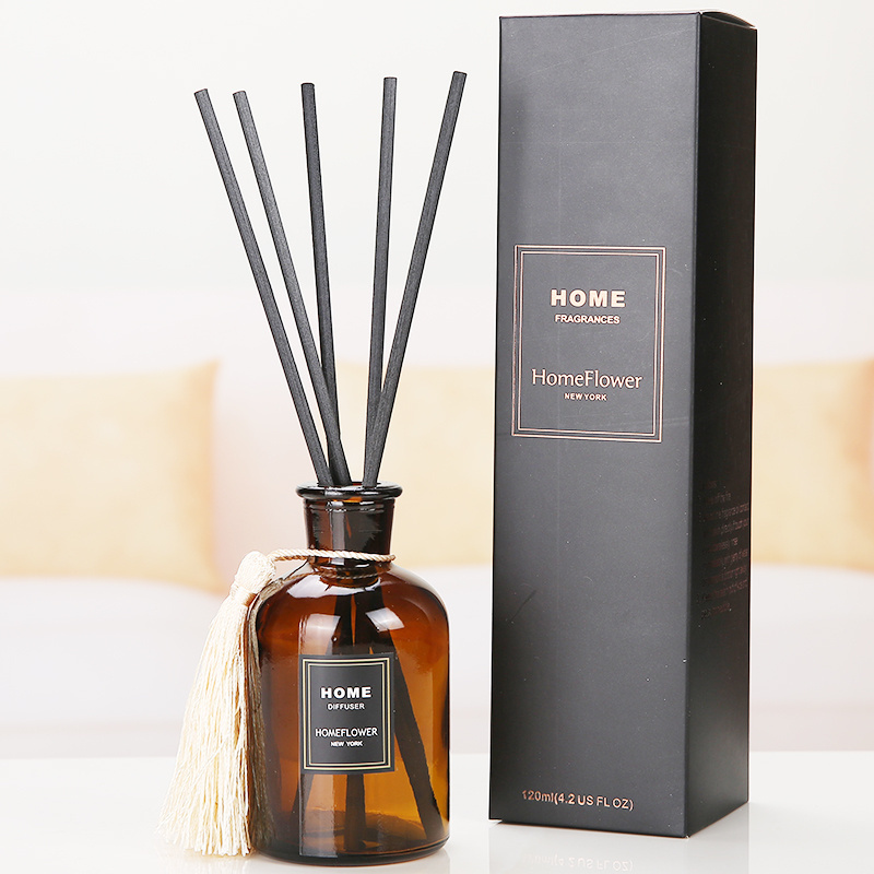 Home Flower 120ML reed diffuser glass bottle Home Reed Diffuser Refill Set with Screw  Jar  optional fragrance