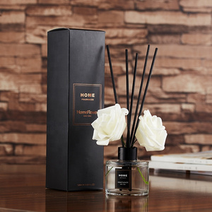 Wholesale Custom Glass Bottle Home Room Scent Fragrance Reed Diffuser Gift Set