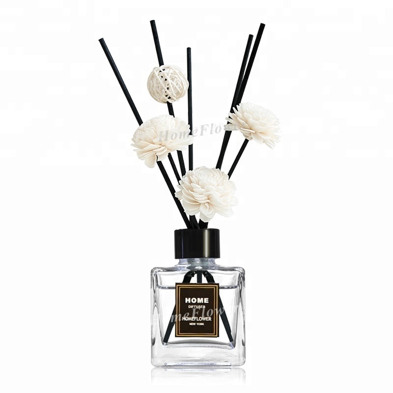 Wholesale 150ml square bottle home room scent aroma home fragrance reed diffuser