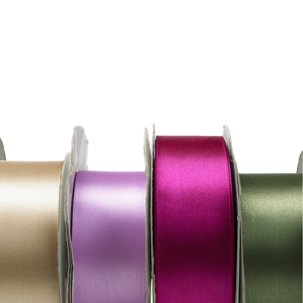 1.5 2 inch 4cm 5cm single faced satin ribbon 196 colors available wholesale smooth polyester satin ribbon 100 yards by roll