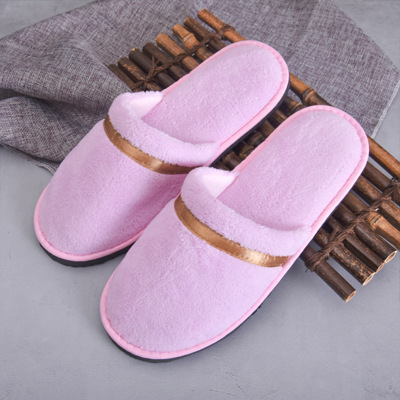 In Stock Travel Slippers Closed Toe White/Gray/Blue Hotel Home Airline SPA Disposable Slippers