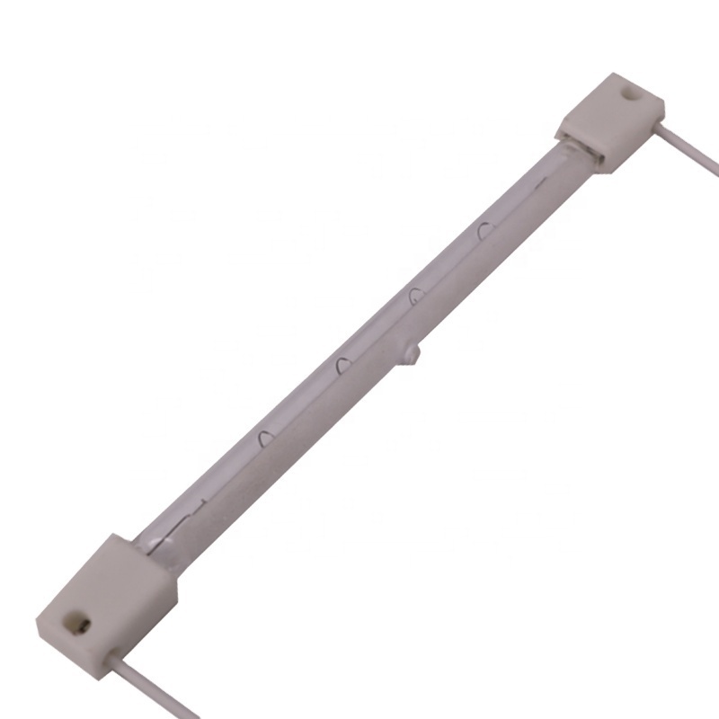 910mm 220v 2000w half white halogen  far infrared resistance radiant ir tube lamp quartz heating element