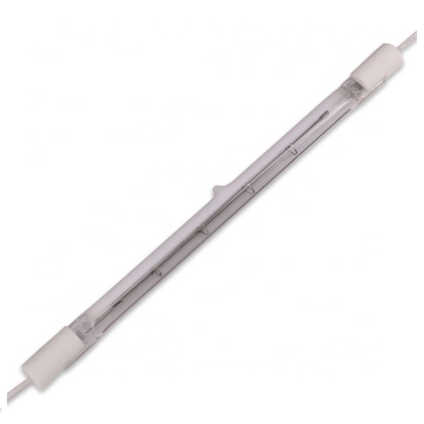 450mm 1200w Half White Coating Clear Quartz Infrared Halogen Heating Element