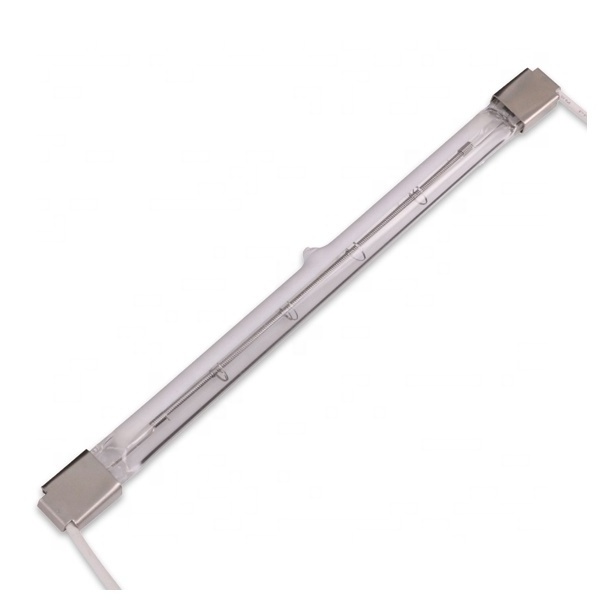 450mm 1200w Half White Coating Clear Quartz Infrared Halogen Heating Element