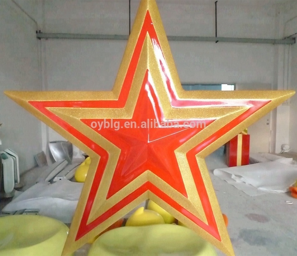 big size fiberglass decorative ceiling hanging stars for christmas decoration