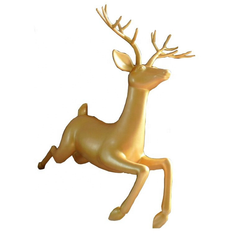 factory custom made new life size fiberglass flying reindeer for Christmas decoration