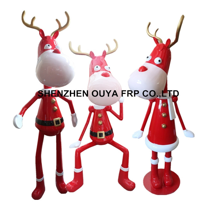 life size fiberglass Christmas reindeer