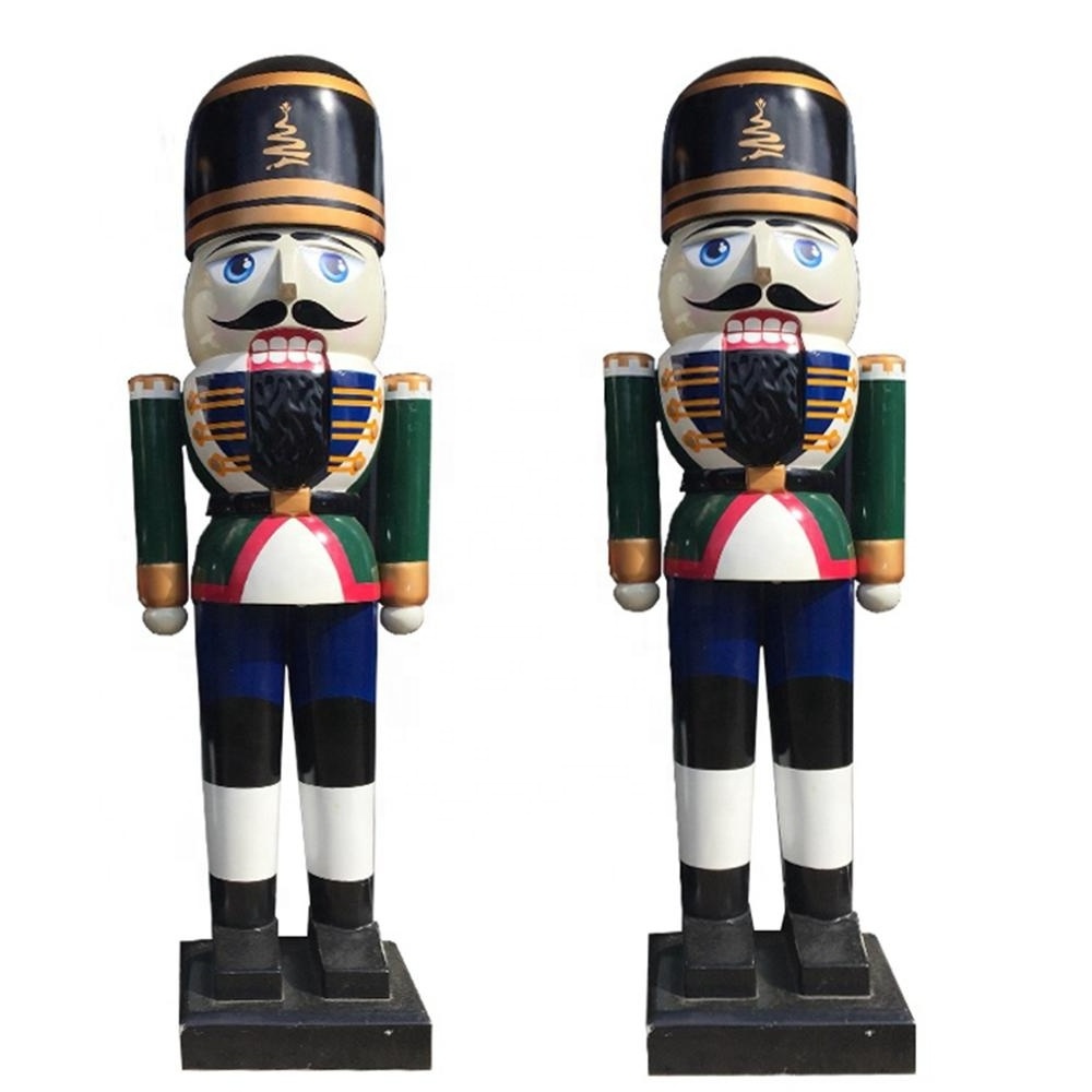 H240-350cm fiberglass nutcracker soldier life size soldiers large toy soldier