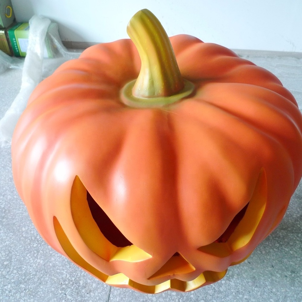 outdoor fiberglass Halloween pumpkin decorations