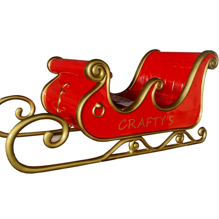 decorative life size christmas dynamic reindeer with fiberglass reindeer santa sleigh for sale