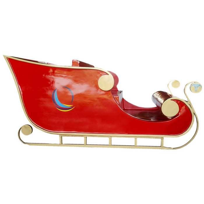 outdoor life size christmas decorative fiberglass santa sleigh for sale