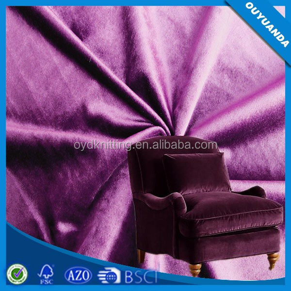 Hot Sale India/Turkey/Middle East/Europe/Asia Market Holland Sofa/Curtain Velour Holland Velvet for Garment/Clothing/Jackets