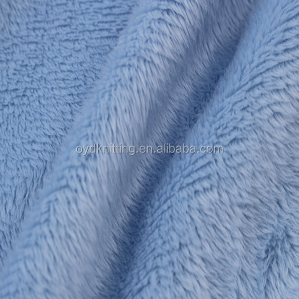 100% Polyester Super Soft 2.5MM Short Hairs Minky Plush Fabric