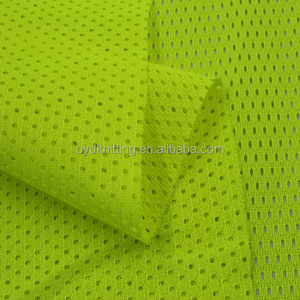 100% Polyester Tricot Fluorescent Mesh EN471 Workwear Fabric