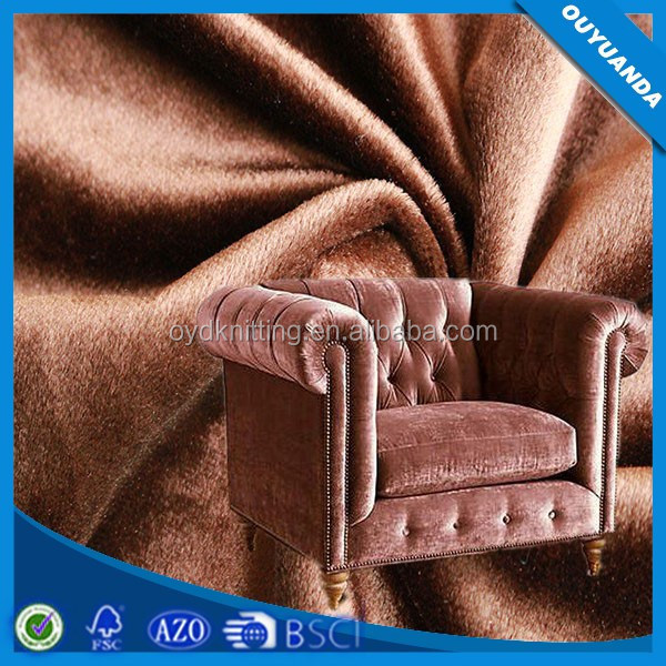 Hot Sale India/Turkey/Middle East/Europe/Asia Market Holland Sofa/Curtain Velour Holland Velvet for Garment/Clothing/Jackets