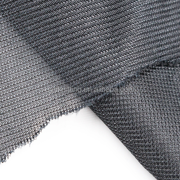 100% Polyester Thin 80GSM Navy/Grey/Black Color Pocket Lining Fabric Tricot Dazzle Plain Fabric to Thailand/Vietnam