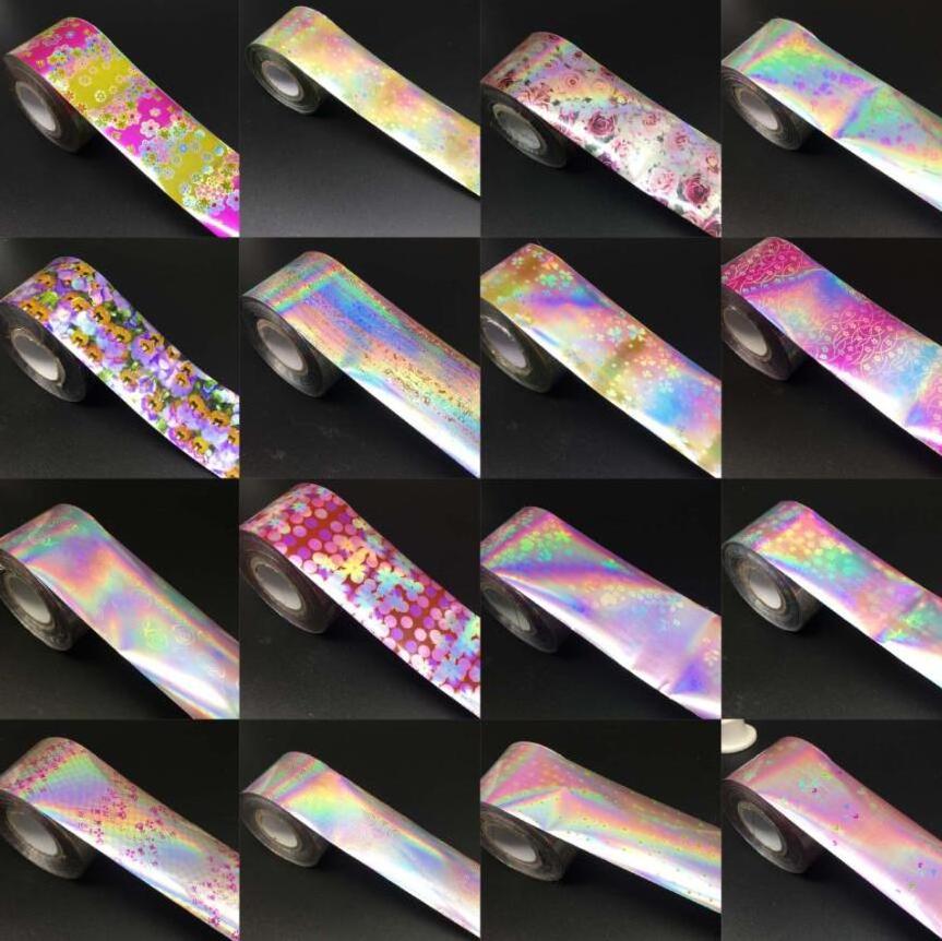 hot sale pink flower stickers transfer nail art stickers