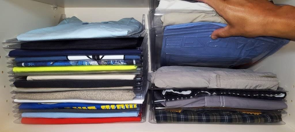 Durable Closet Organizer And Shirt Folder Clothes Folding Storage Board Clothes Trays