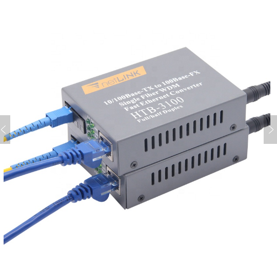 HTB-3100AB  20KM 10/100MBPS  1 fiber 1 RJ45 Port fiber media converter with cheap price