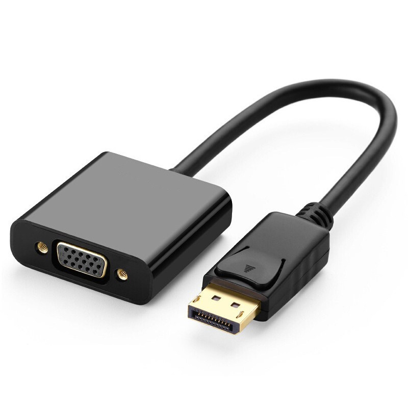 Gold Plated 1080P Display port male to vga 15PIN female adapter converter cable displayport DP to vga converter