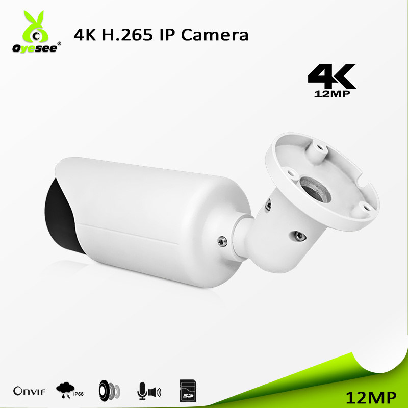 high quality cctv 4k 12mp security ip bullet camera h.265 metal housing ir 40m smart cctv lens for outdoor