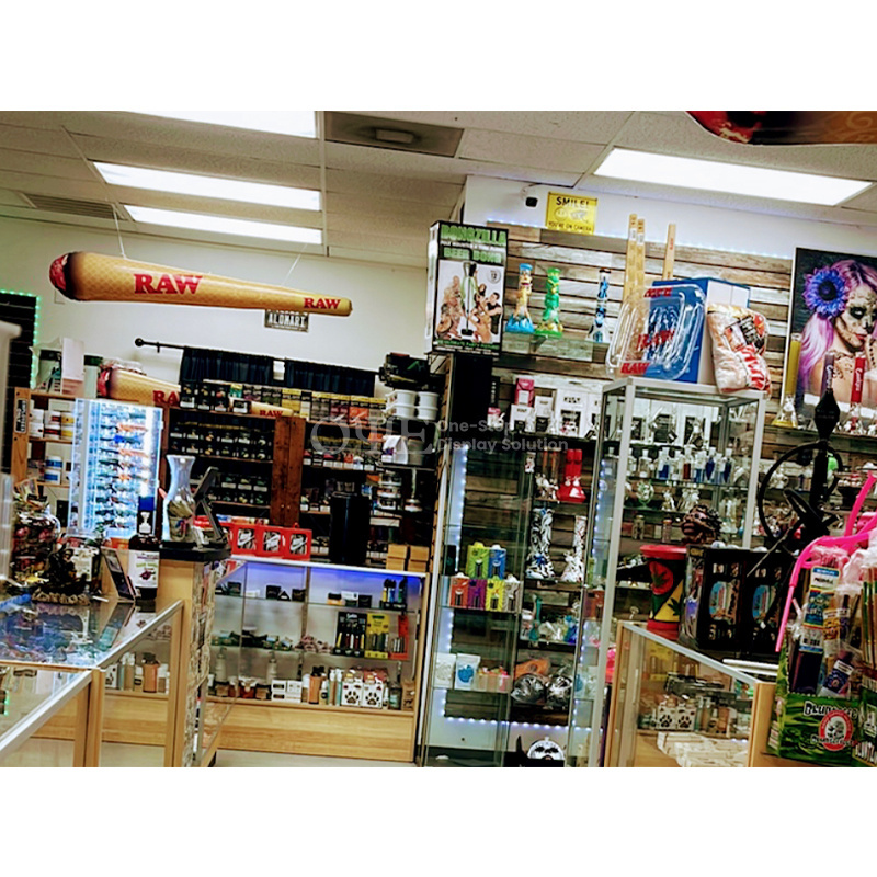 OYE Best Supplier Smoke Shop Dispensary Supplies Display Smoke Shop Showcase Tobacco Rack Hookah Display