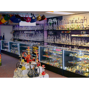 Luxury Wholesale Hookah Bar Furniture Show Case Displays For Smoke Shop Display Cabinet