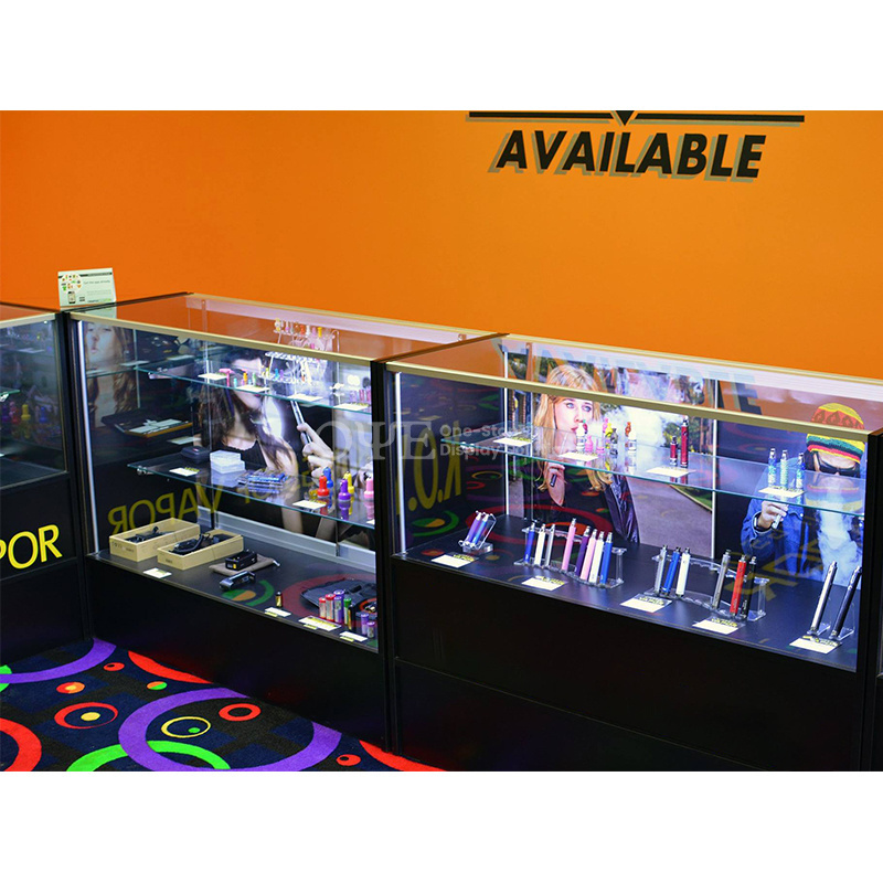 Luxury Wholesale Hookah Bar Furniture Show Case Displays For Smoke Shop Display Cabinet