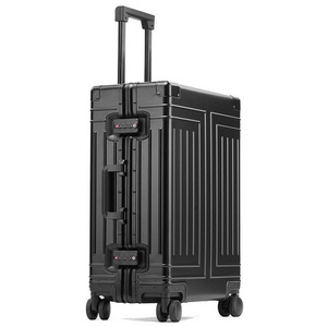 oytb-0612 All Aluminum 2023 Hot Selling Magnesium Alloy Luggage Large Capacity Aluminum Frame Pure Metal Suitcases