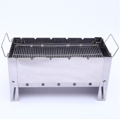 Portable Stainless Steel Table Foldable Barbecue Over Mini Size Charcoal Grill for Garden Patio