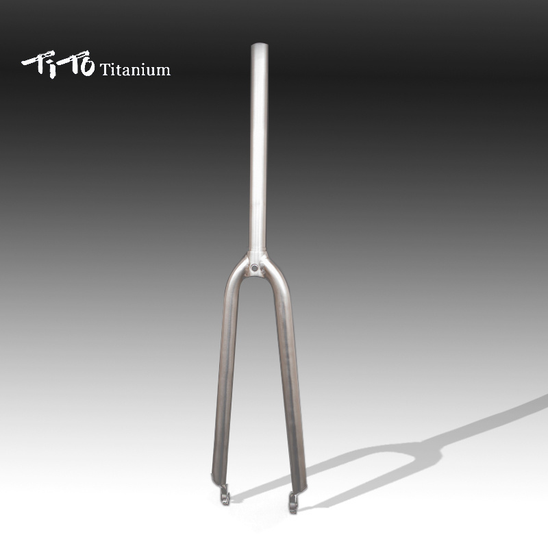 TITO Gr9 Titanium alloy road bike front fork 700C 3AL/2.5V Bicycle Fork Titanium road bike front fork