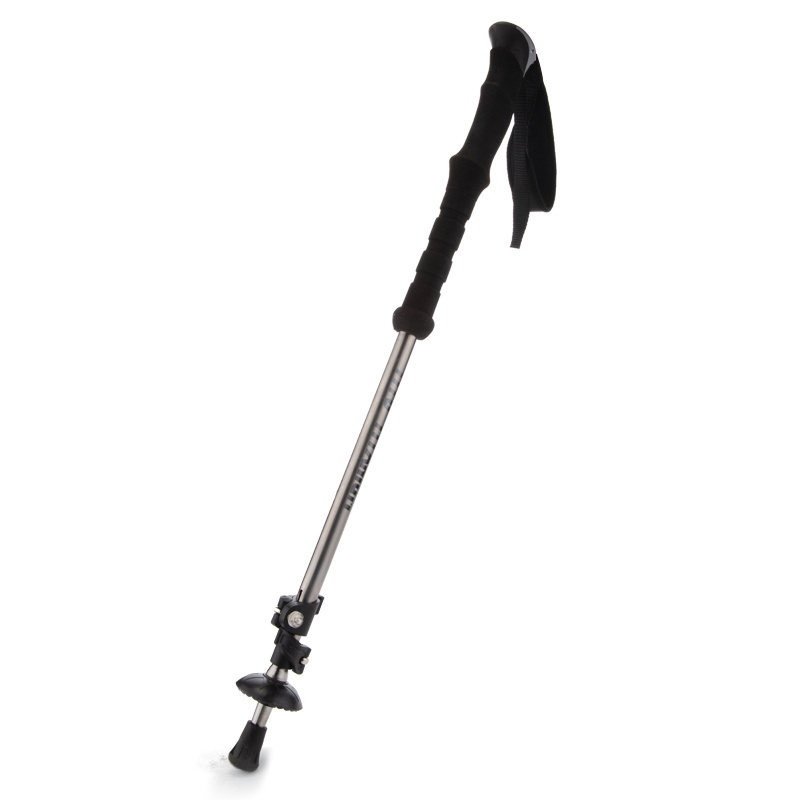 TiTo High Quality Foldable Flexible Crutch Trekking Pole Nordic Walking Sticks Walking Pole Titanium Alpenstock Trekking