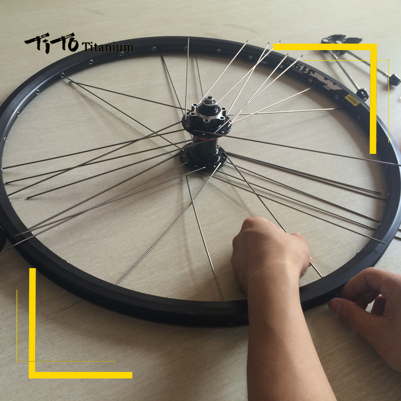 TITO hot sale Ultralight Bicycle Spoke Wheels Titanium Bike Spokes Nipples