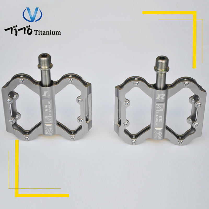 TITO Manufacturer MTM road  titanium alloy axis foot pedals for road bike