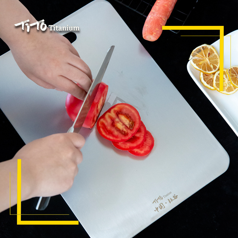 TITO Titanium healthy material rouler Chopping Block Cutting Board for kitchen round