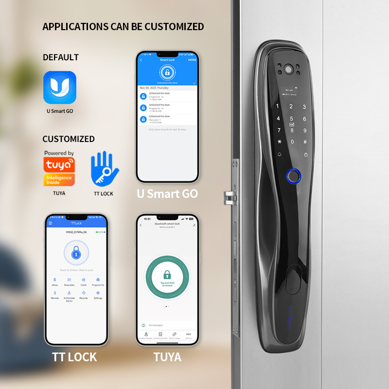 OYO Customize Manufacturer Card Password Fingerprint Lock Remote Control Competitive Price Security Smart Android Door Lock