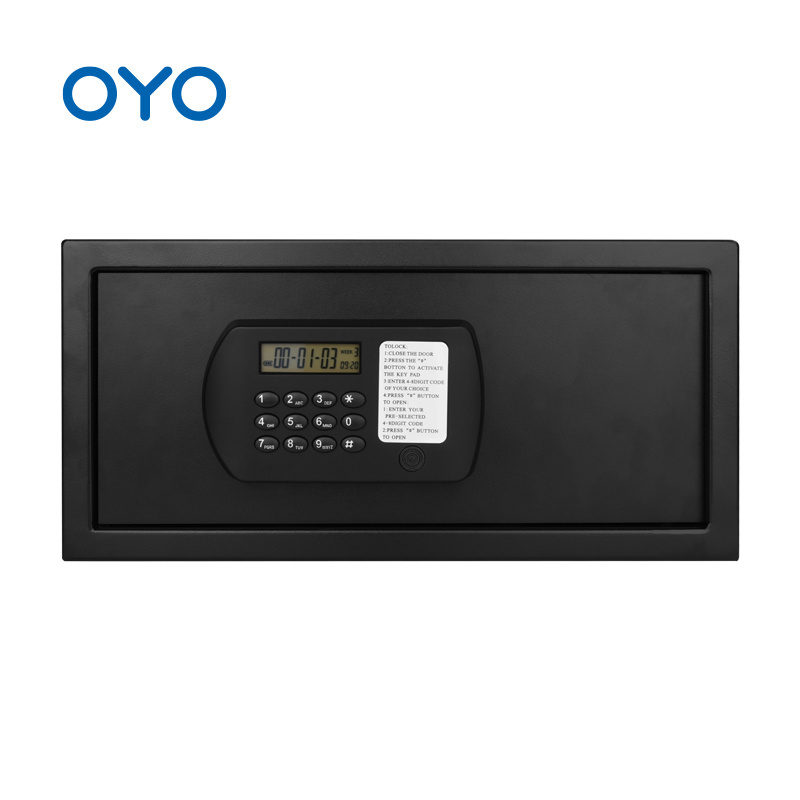 OYO High Quality Fire Proof Valuables Storage Electronic Digital Key Hotel home Safe Locker steel Deposit luxury safe box