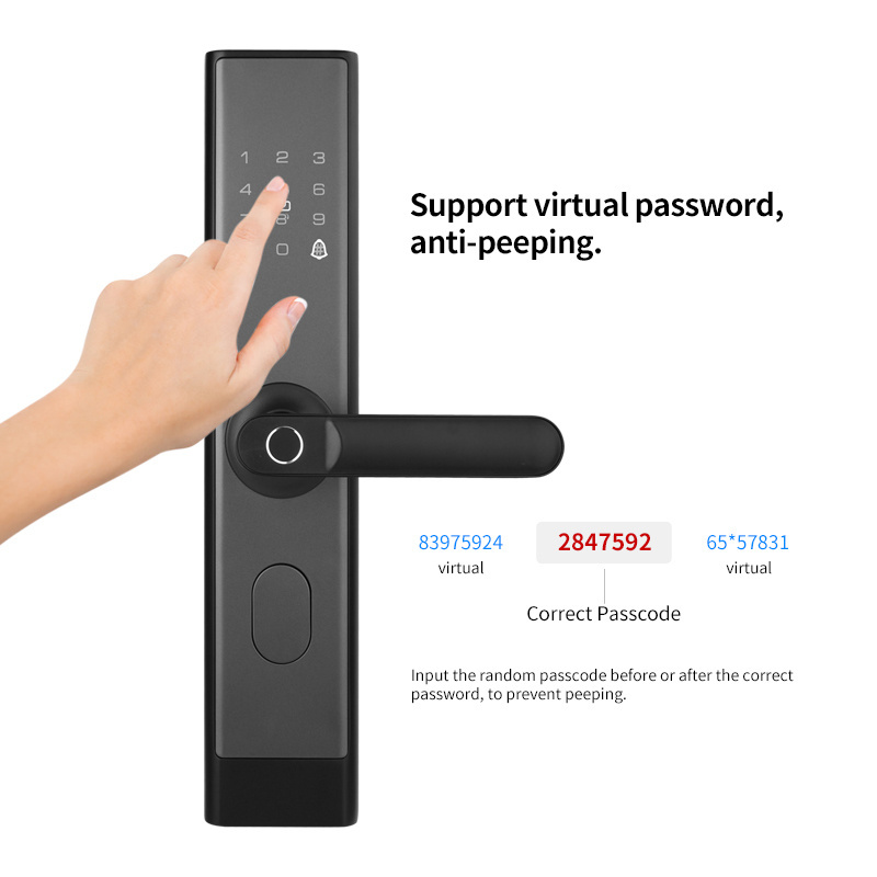 OYO Remote Control Door Safety Usb Port Lock Latest Model Smart Home App Wifi Smart Door Lock With Fingerprint Tuya Smart Lock