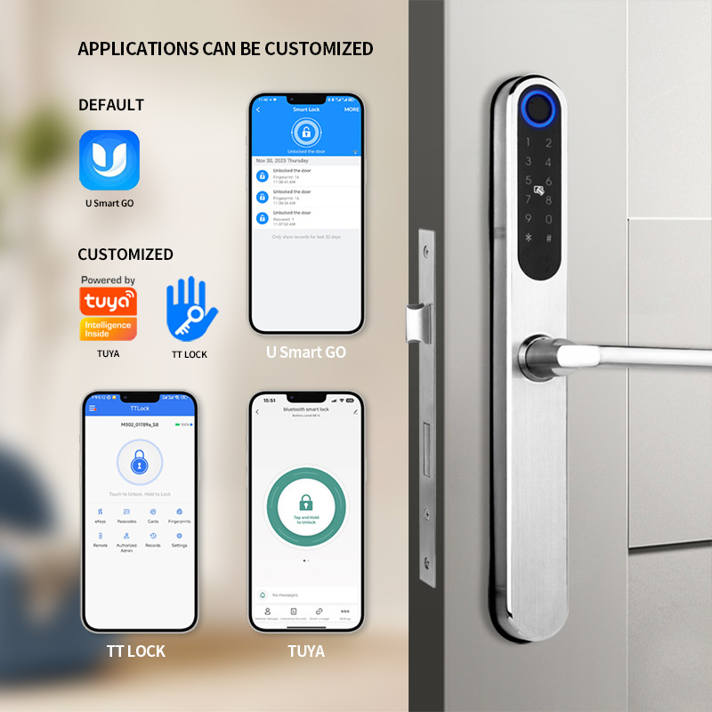 OYO smart Keyless lock Fingerprint hotel smart lock Set Electronic Full Automatic Smart Fingerprint Door Lock